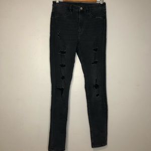 H&M Black High-Waisted Skinny Jeans Size 6